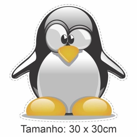 Kit com 3 Adesivos Pinguim
