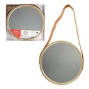 Ver imagem 1 de Espelho Decorativo Moderno Pequeno Redondo 33cm Champagne