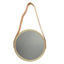 Ver imagem 2 de Espelho Decorativo Moderno Pequeno Redondo 33cm Champagne