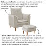 Poltrona Decorativa Sala de Estar Quarto Leitura Ibiza Suede Cor:bege - 4
