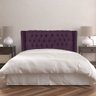 Cabeceira para Cama Box Casal Suiça 1,40 Estofada Veludo Roxo - 1