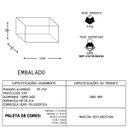 Ver imagem 5 de Balcao para Pia 2 Portas 3 Gavetas 120 cm Juliana AJL:Preto