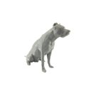 Ver imagem 1 de Pitbull Low Poly Geométrico Decoração 3d 14cm:cinza