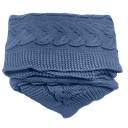 Ver imagem 1 de Manta Trico Trama Cascata 0,90x1,80 Azul Jeans