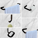 Ver imagem 3 de Kit Acessórios para Lavabo Banheiro 5 Peças em Alumínio Luxo