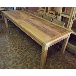 Mesa de Madeira Maciça em Peroba Rosa de Demolição:Comp250XAlt80XLarg100/Marrom - 2