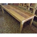 Ver imagem 2 de Mesa de Madeira Maciça em Peroba Rosa de Demolição:Comp250XAlt80XLarg100/Marrom