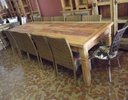 Ver imagem 1 de Mesa de Madeira Maciça em Peroba Rosa de Demolição:Comp250XAlt80XLarg100/Marrom