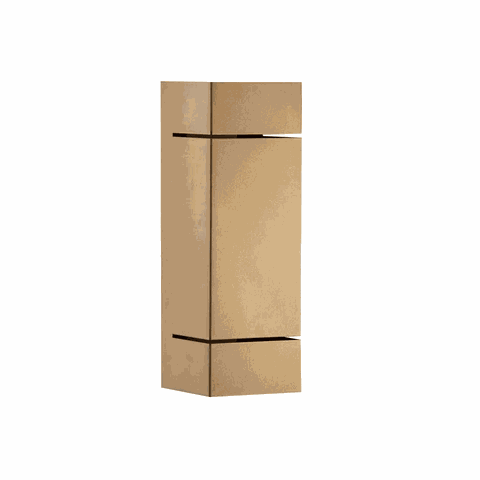 Arandela para 02 Lampada E27 Aluminio - Oval 631/2