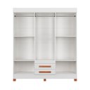 Ver imagem 2 de Guarda Roupa Casal 6 Portas Barcelona Branco