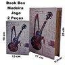 Caixa Livro Fake Decoração Vintage Book Box Madeira Jg 2 Pçs - 2