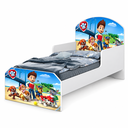 Ver imagem 4 de Mini Cama Infantil Adesivada 1,50m Patrulha Canina Fofa Proteção Lateral