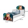 Mini Cama Infantil Adesivada 1,50m Personagens: Heróis - 3
