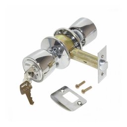 Fechadura Tubular para Divisórias Eucatex Cromada Vouga - 1