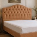 Ver imagem 1 de Cabeceira para Cama Box Queen 160cm Balence Courino Caramelo - Sallar Home