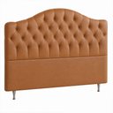 Ver imagem 3 de Cabeceira para Cama Box Queen 160cm Balence Courino Caramelo - Sallar Home
