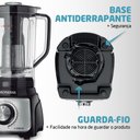 Ver imagem 3 de Liquidificador Mondial Turbo 1100w 127v Preto Inox L-1100bi