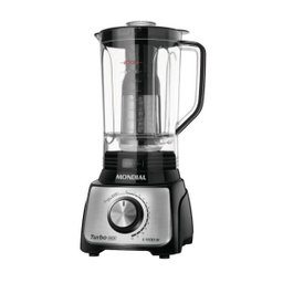 Liquidificador Mondial Turbo 1100w 127v Preto Inox L-1100bi - 1