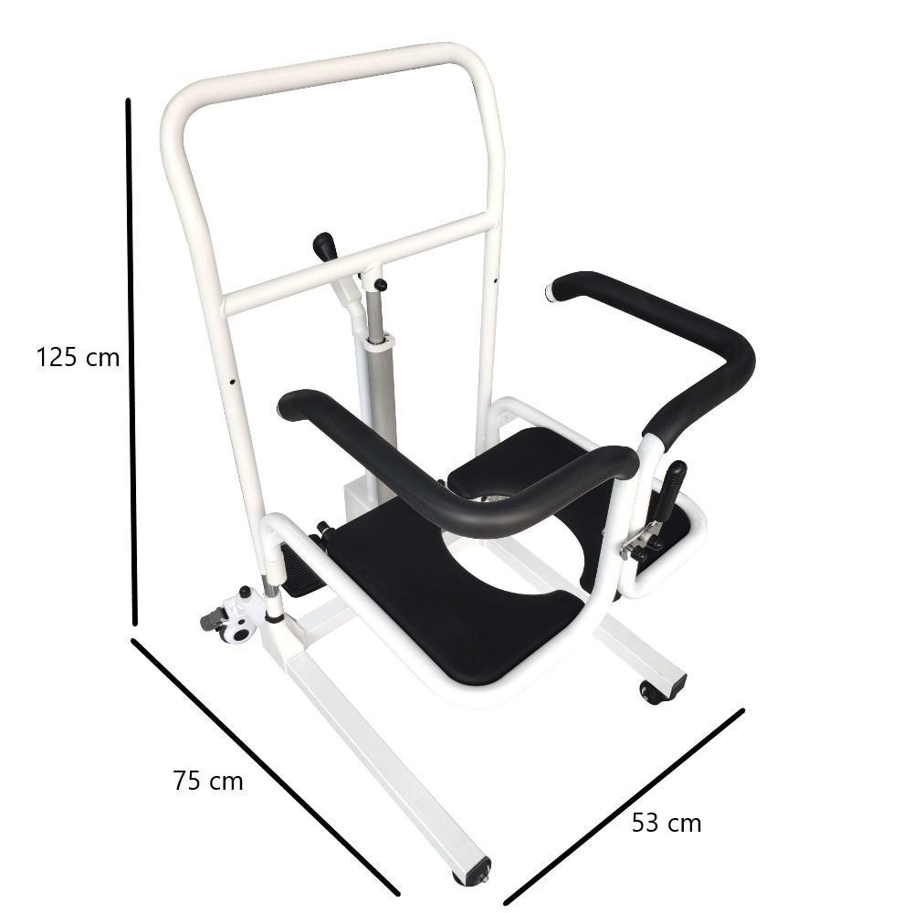 Cadeira de Transferência D80 Higiênica Elevação Elétrica Dellamed - 3
