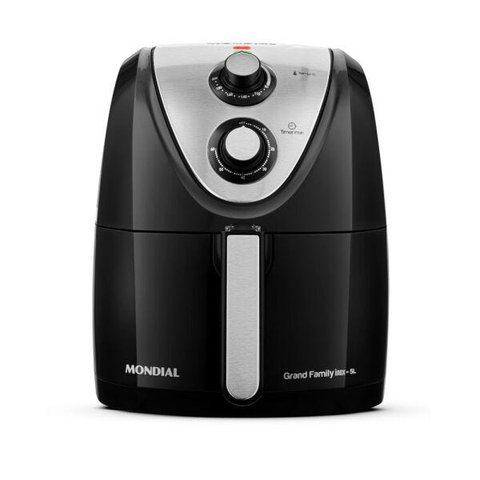 Fritadeira Elétrica sem Óleo Air Fryer 5,0l 1900w Mondial Afn-50-bi Antiaderente Inox 110v