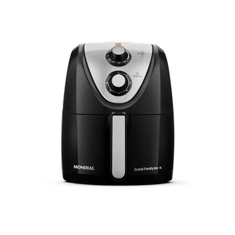 Fritadeira Elétrica sem Óleo Air Fryer 5,0l 1900w Mondial Afn-50-bi Antiaderente Inox 110v