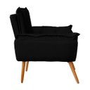 Ver imagem 4 de Kit 2 Poltronas Opala com Puff Suede Preto Ab Estofados