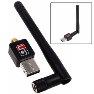 Adaptador Rede sem Fio com Antena de 6dbi Wifi/wlan Usb 2.0 600mbps