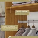 Ver mais imagens de Guarda-Roupa Closet Modulado Casal sem Portas Canto em L com 4 Gavetas e 3 Cabideiros Versatille