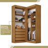 Guarda-Roupa Closet Modulado Casal sem Portas Canto em L com 4 Gavetas e 3 Cabideiros Versatille Yescasa - 11