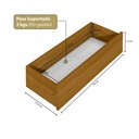 Ver imagem 4 de Guarda-Roupa Closet Modulado Casal sem Portas Canto em L com 4 Gavetas e 3 Cabideiros Versatille Yescasa