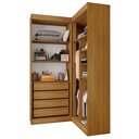 Ver imagem 2 de Guarda-Roupa Closet Modulado Casal sem Portas Canto em L com 4 Gavetas e 3 Cabideiros Versatille Yescasa