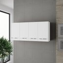 Ver imagem 6 de Armário Aéreo de Cozinha 120 Cm com 4 Portas Lara Branco