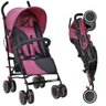 Carrinho de Bebê Guarda Chuva 0 Até 15 Kg Reclinavel Passeio Urbi Burigotto - Rosa Preto - 1