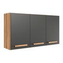 Ver imagem 1 de Armario Aereo de Cozinha Intenza 120 Cm com 3 Portas Freijo/chumbo