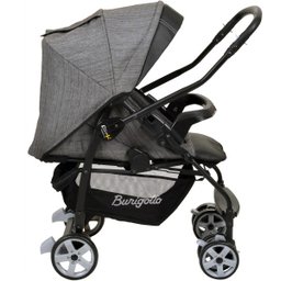 Conjunto Carrinho de Bebê Travel System Reclinável Reversível Rio K De 0 a 15kg com Bebê - 6