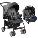 Ver imagem 1 de Conjunto Carrinho de Bebê Travel System Reclinável Reversível Rio K De 0 a 15kg com Bebê