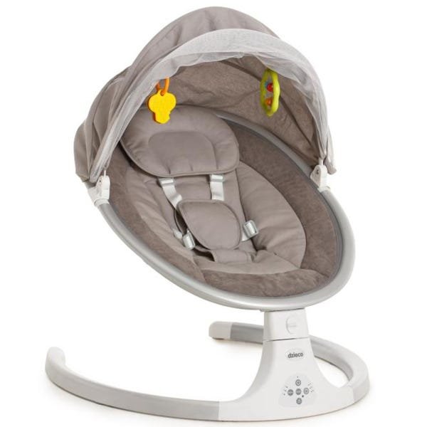 Cadeira de Descanso Bebê Mosquiteiro Balanço 0 Até 9kg 3 Velocidades Entrada Usb Dzieco - 2