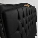Ver imagem 3 de Cabeceira Cama Casal King Greta 195cm Estofada Corino Design Clássico