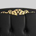 Ver imagem 4 de Cabeceira Cama Casal King Greta 195cm Estofada Corino Design Clássico