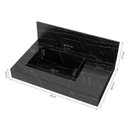 Ver imagem 4 de Conjunto para Banheiro com Espelheira e Cuba de Porcelanato 60cm Fox Yescasa Preto