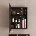 Ver imagem 6 de Conjunto para Banheiro com Espelheira e Cuba de Porcelanato 60cm Fox Yescasa Preto
