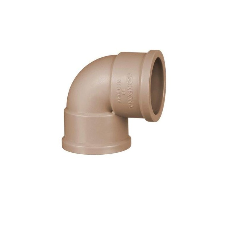 Joelho Água 90º Marrom - Krona, Tamanho: 50mm