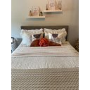 Ver imagem 2 de KIT XALE PASSADEIRA PESEIRA DE TRICÔ CAMA DE CASAL KING SIZE 260X60 cm + 2 CAPAS DE TRICOT COR AREIA