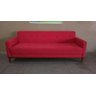 Sofá Kek 3 Lugares 1,80M Pé Base Linho Vermelho Encosto Fixo - 3