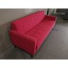 Sofá Kek 3 Lugares 1,80M Pé Base Linho Vermelho Encosto Fixo - 2