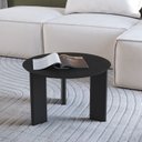 Ver imagem 1 de Mesa de Centro Orgânica Chanfrado Pé Madeira Complementos