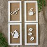 Quadros decorativos café relevo padaria cozinha copa moldura - 1