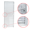 Ver imagem 2 de Porta Veneziana Alumínio 60 e.L25 Branco Brimak