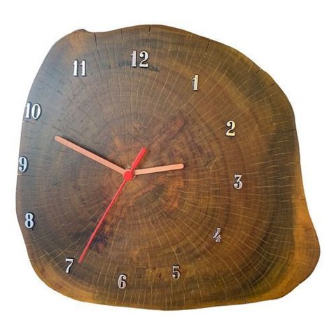 Relógio Rústico de Madeira Artesanal de Parede de Mesa:modelo 1/madeira
