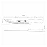 Faca Butcher Lâmina Curva Inox 10 Pol Azul Tramontina - 2